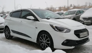 Дефлекторы окон (ветровики) Hyundai Solaris Hb 2011-2014; 2014"EuroStandard" (Хюндай Солярис) Кобра Тюнинг